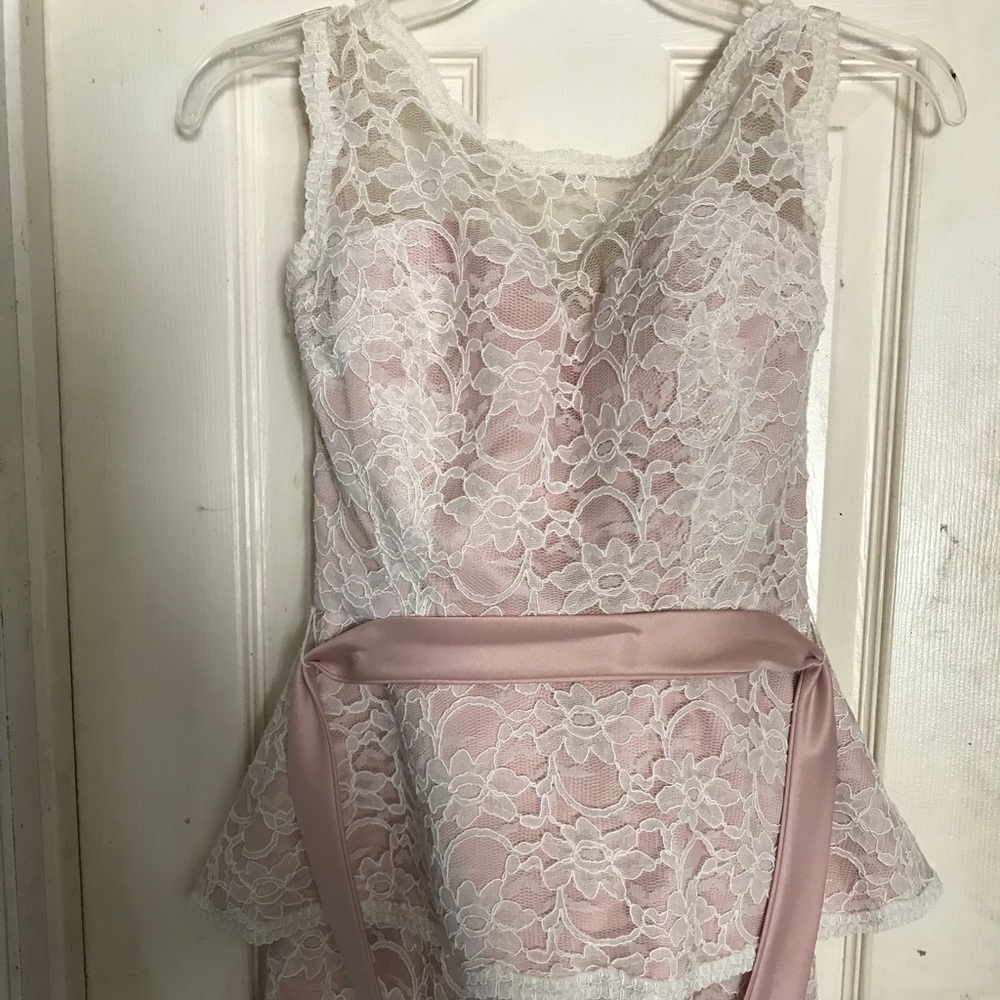 Mori Lee bridesmaid Peplum top and Skirt